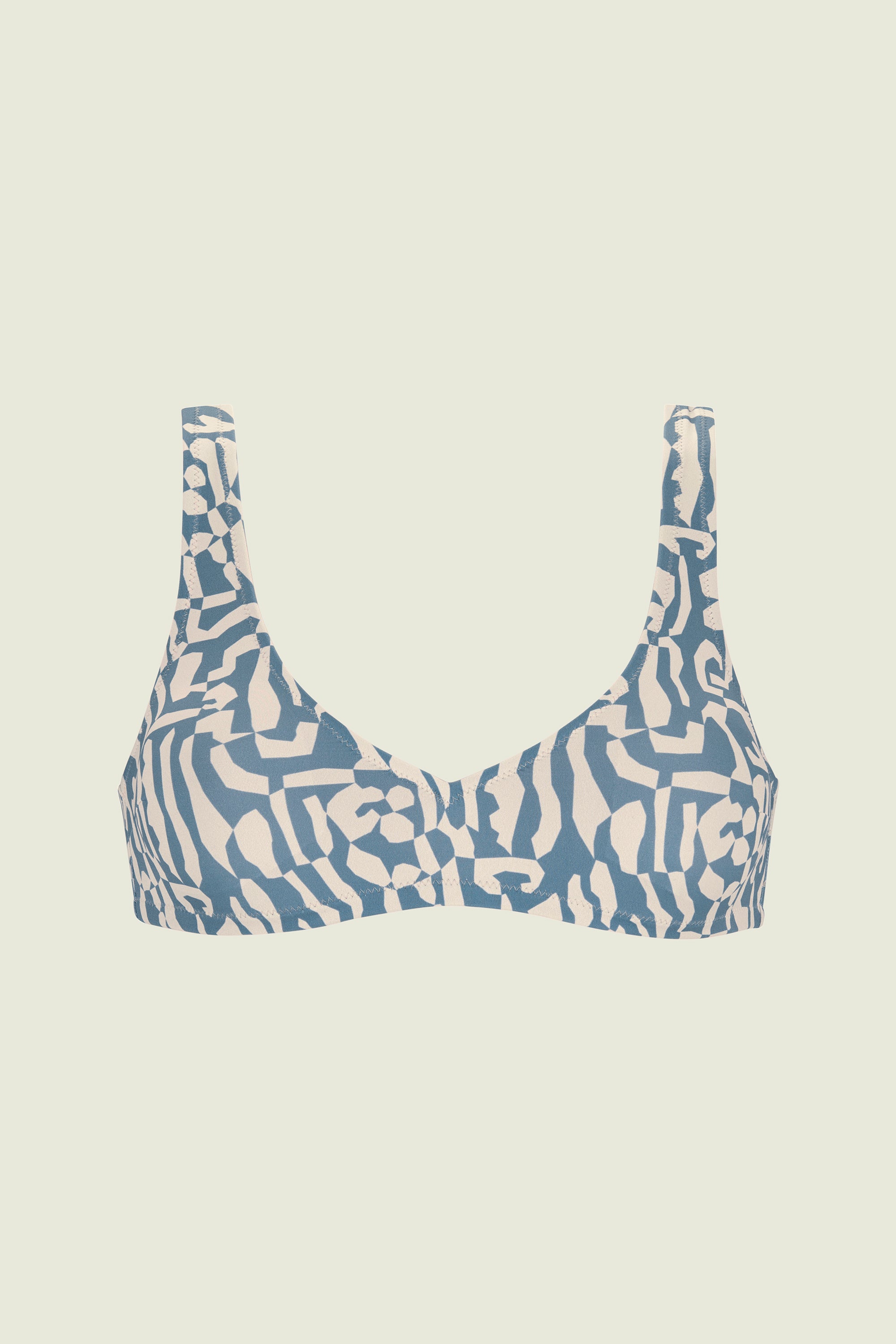 Haut De Bikini Marbling Roccia - Bleu
