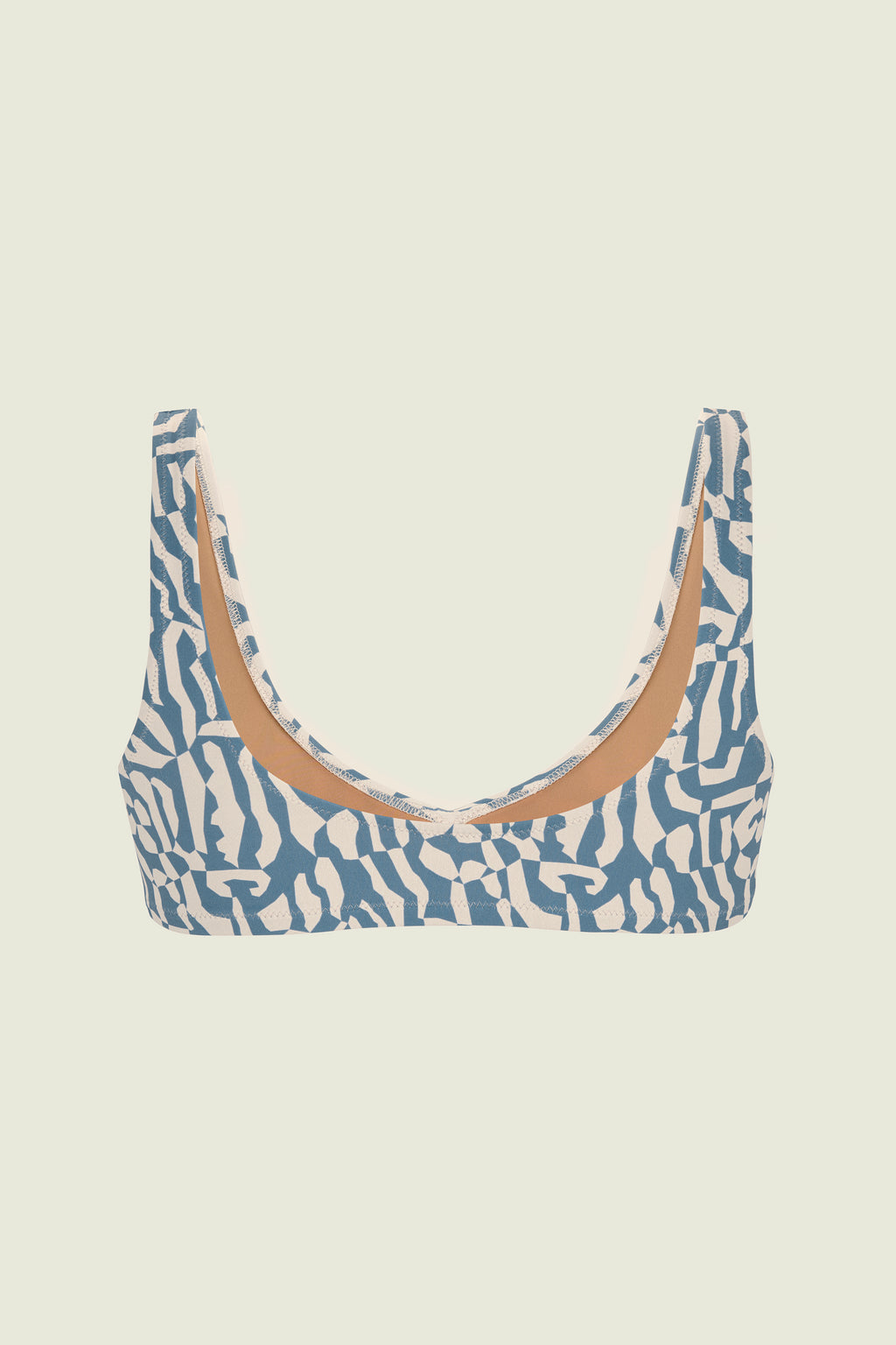 Haut De Bikini Marbling Roccia - Bleu