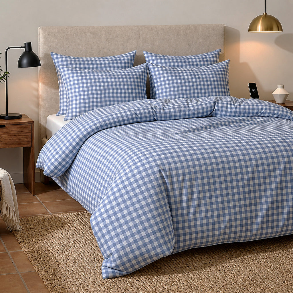 Celestin - Parures de Lit Housse de Couette - 100% Coton - Imprimé