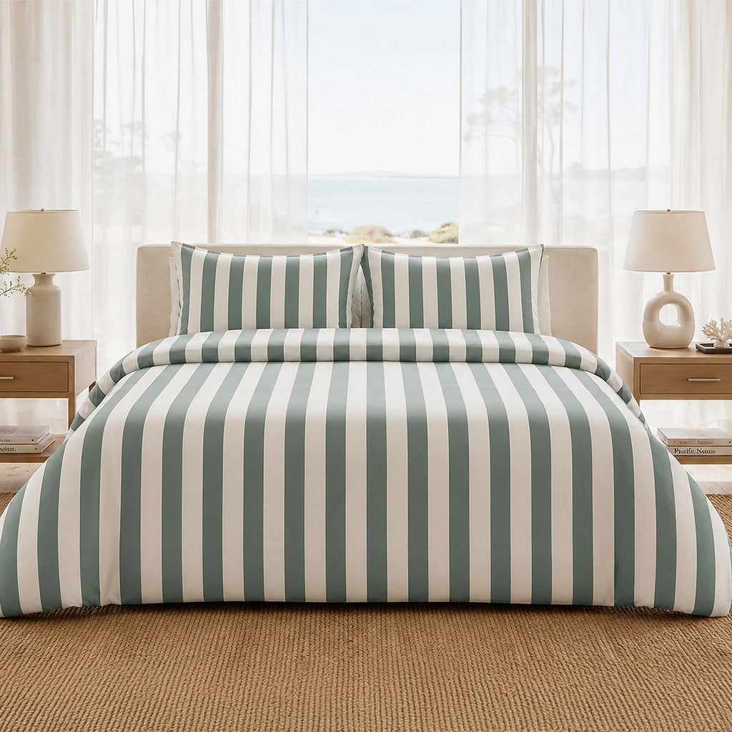 Talam - Parures de Lit de Couette avec 2 Taies - 100% Percale de Coton - Imprimé