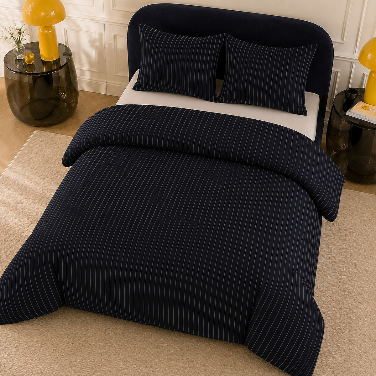 Loyd - Parures de Lit de Couette avec 2 Taies - 100% Percale de Coton - Imprimé