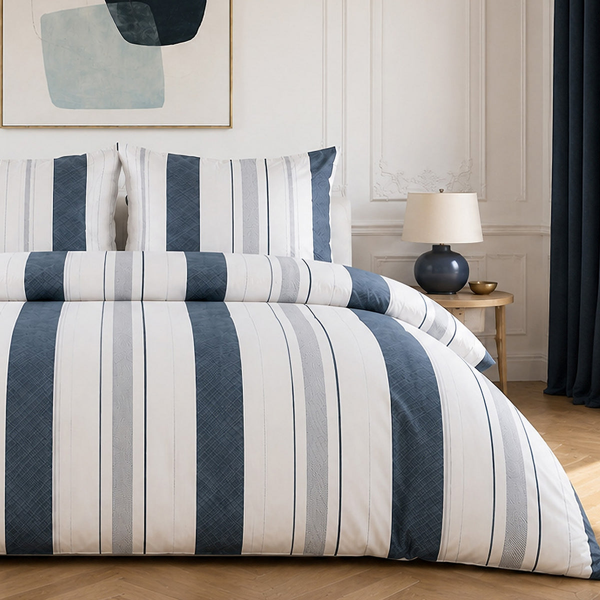 Siround - Parures de Lit de Couette avec 2 Taies - 100% Percale de Coton - Imprimé