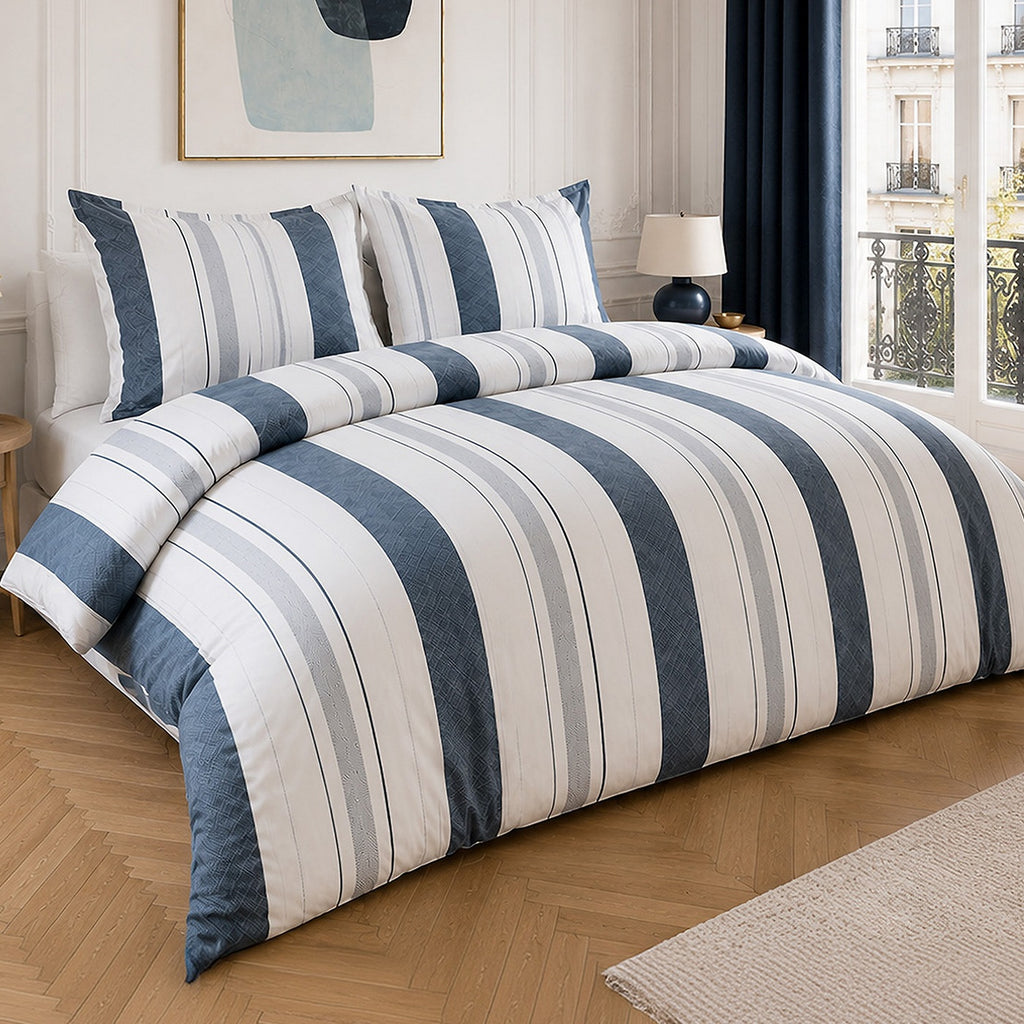 Siround - Parures de Lit de Couette avec 2 Taies - 100% Percale de Coton - Imprimé