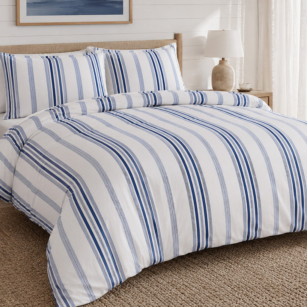 Mat - Parures de Lit de Couette avec 2 Taies - 100% Percale de Coton - Imprimé