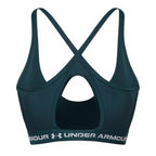 Reggiseno Sportivo Crossback Low Bra - Verde, Bianco - Donna