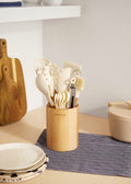 Kitchenware Studio - Ustensiles De Cuisine En Silicone & Bois - Blanc Cassé