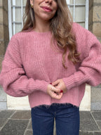 Jersey de punto Jade Rosa Viejo
