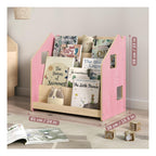 Children's Bookcase – Light Blue & Pink