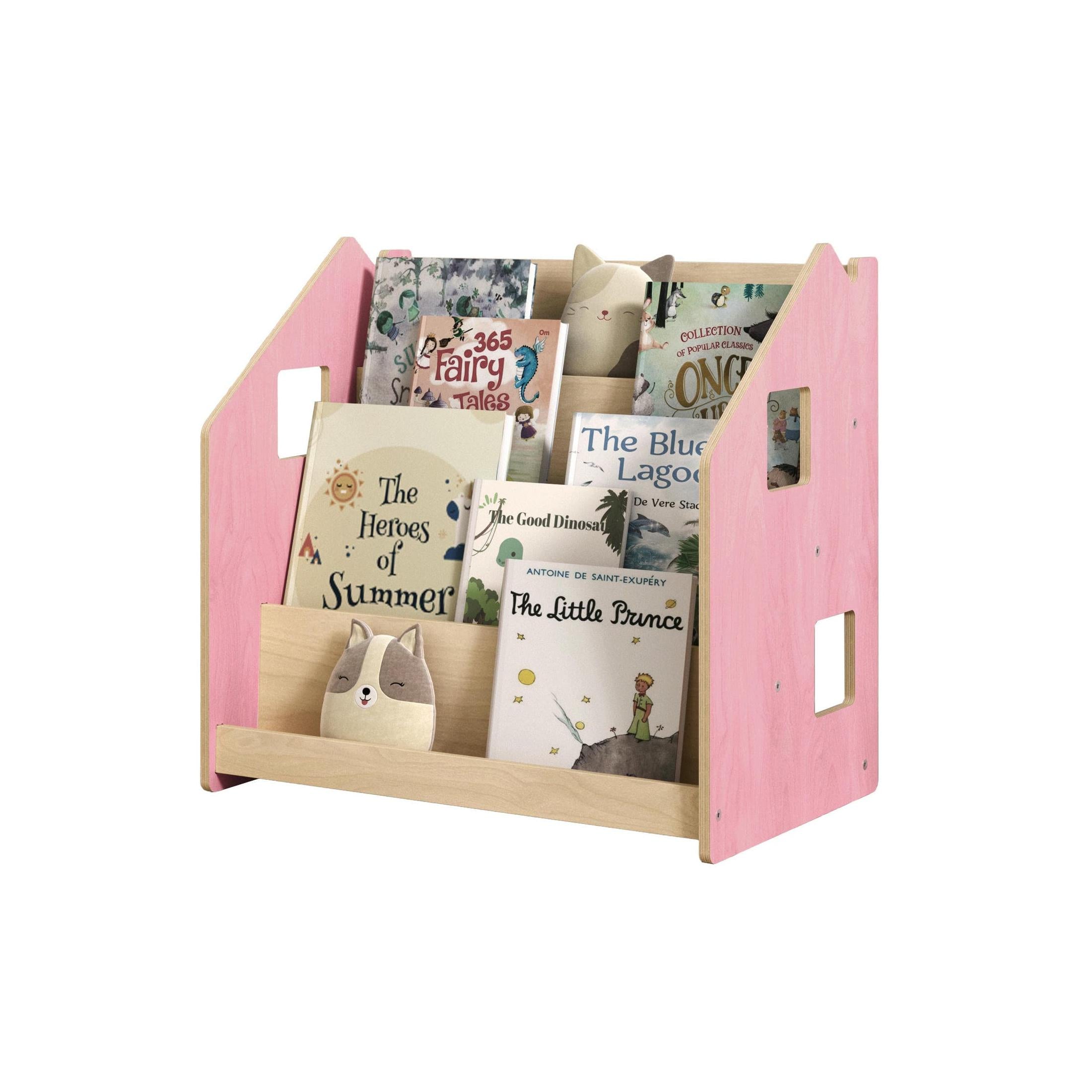 Children's Bookcase – Light Blue & Pink