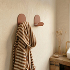 Le Malin - Patère Murale Large - Acier - Terracotta Mat