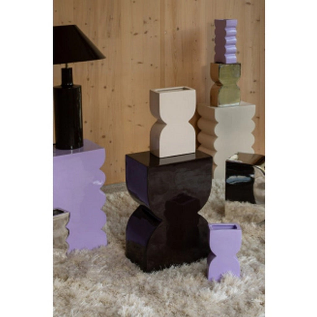 Curves - Table D'Appoint - Aluminium - Lilas Brillant