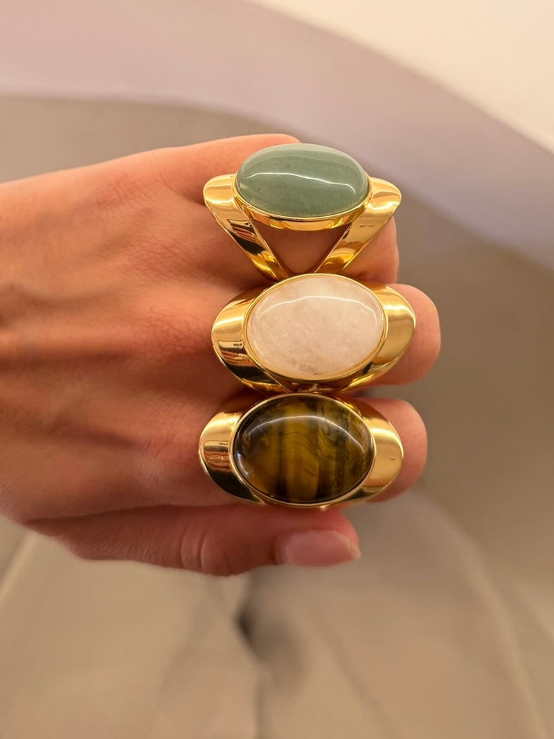 Aventurina ring