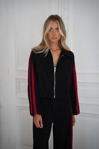 Chaqueta con cremallera Fantine - Negro