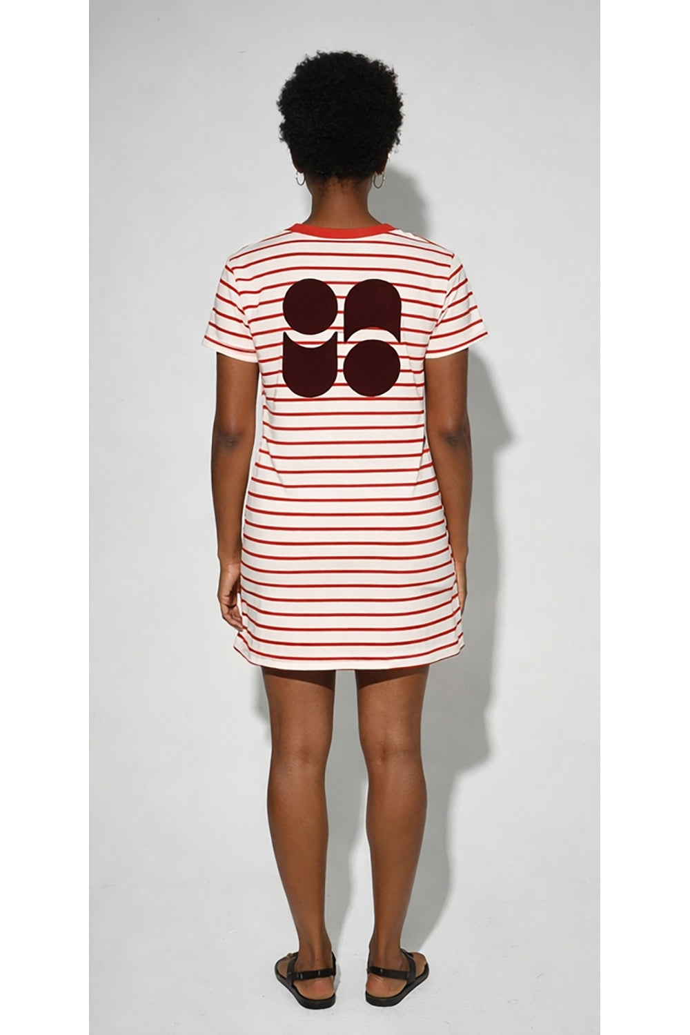 Vestido Corto Nova Tao Lines Rojo Hecho En Portugal