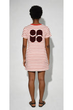 Vestido Corto Nova Tao Lines Rojo Hecho En Portugal