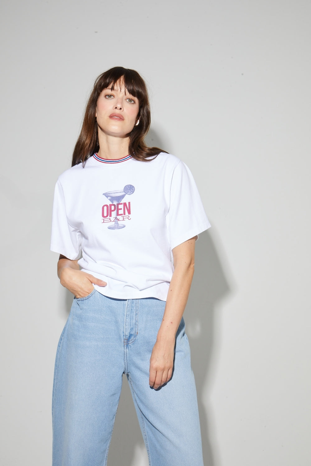 T-Shirt Colette Print Open Bar Fabriqué Au Portugal