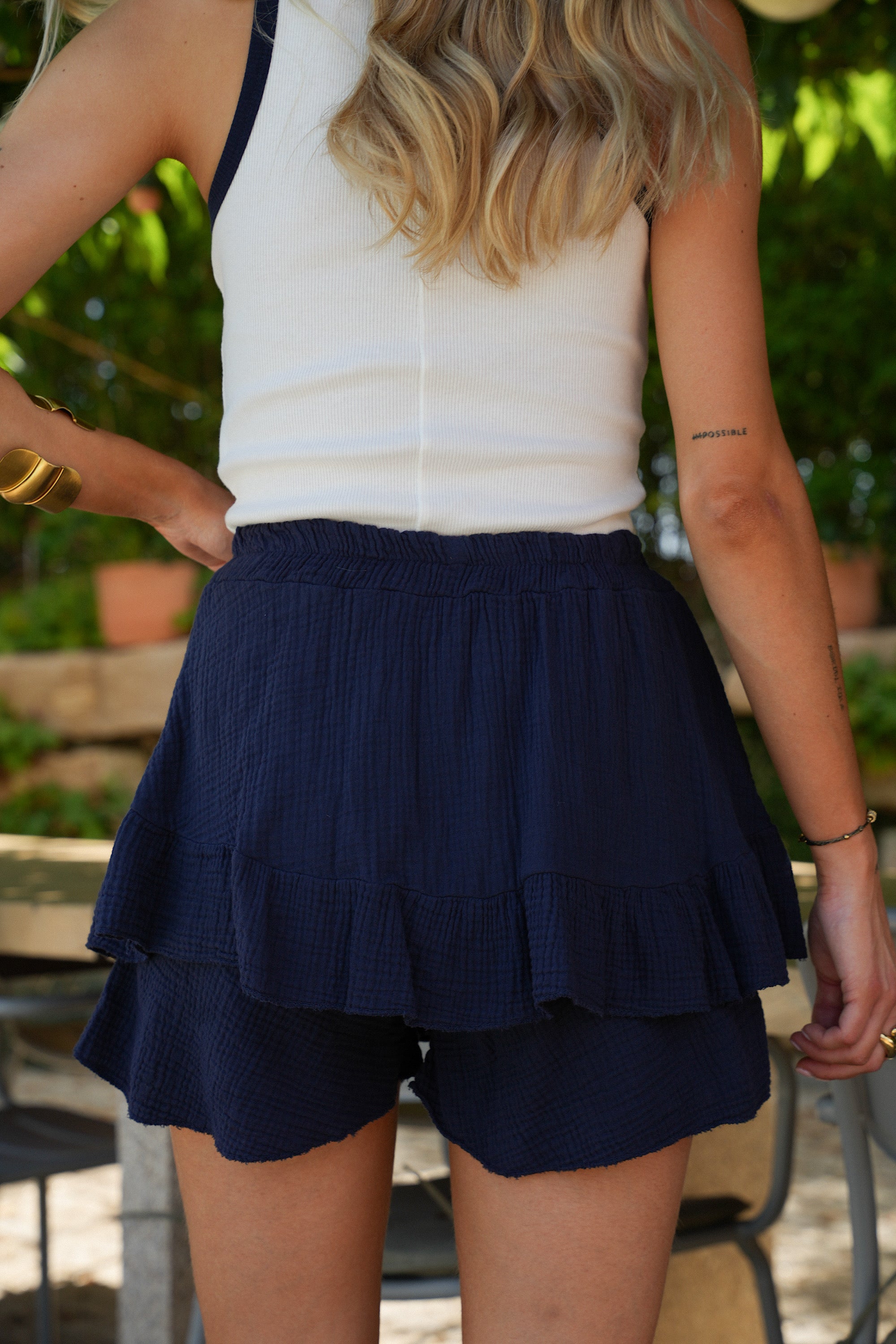 Lola Short Skirt - Navy
