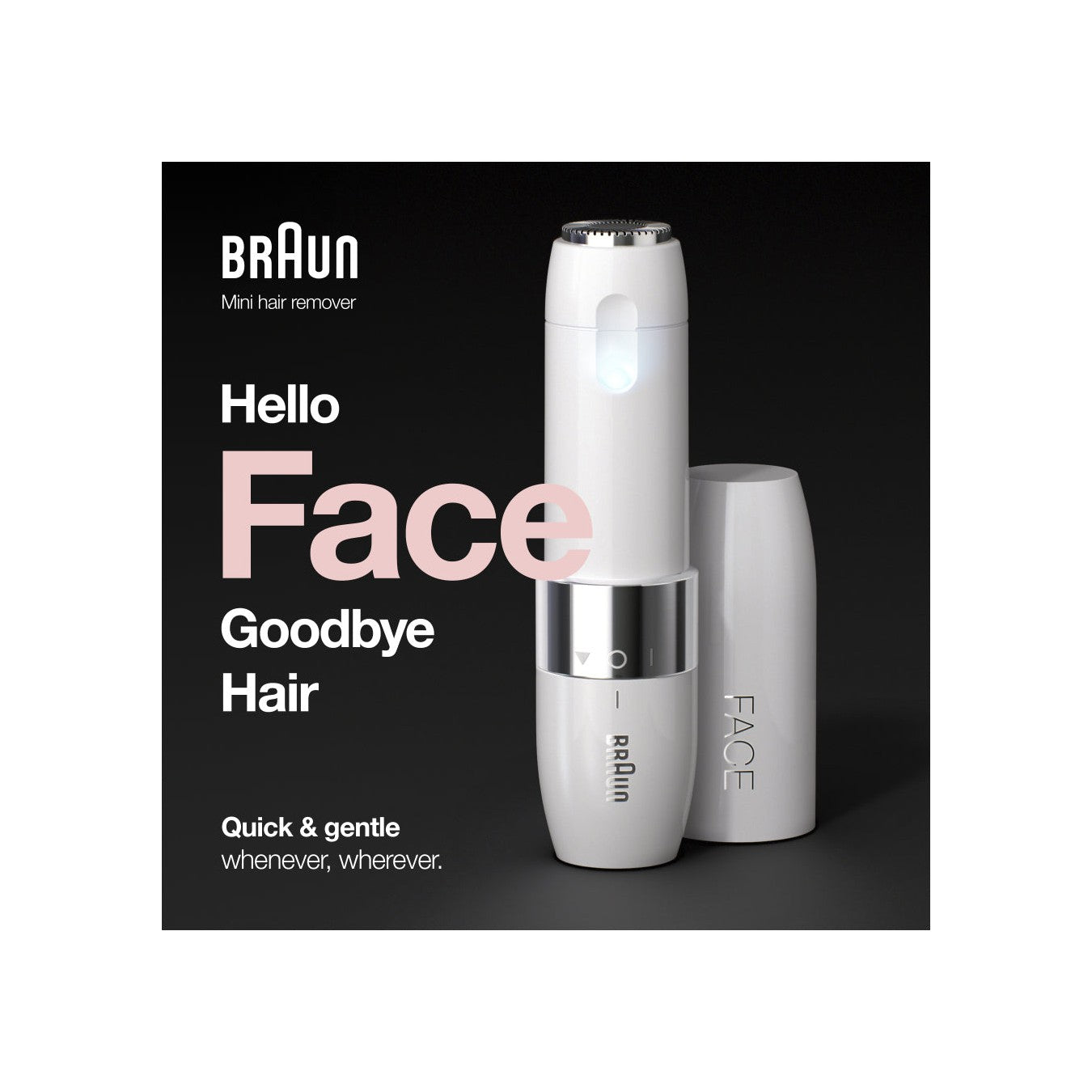 Mini afeitadora facial