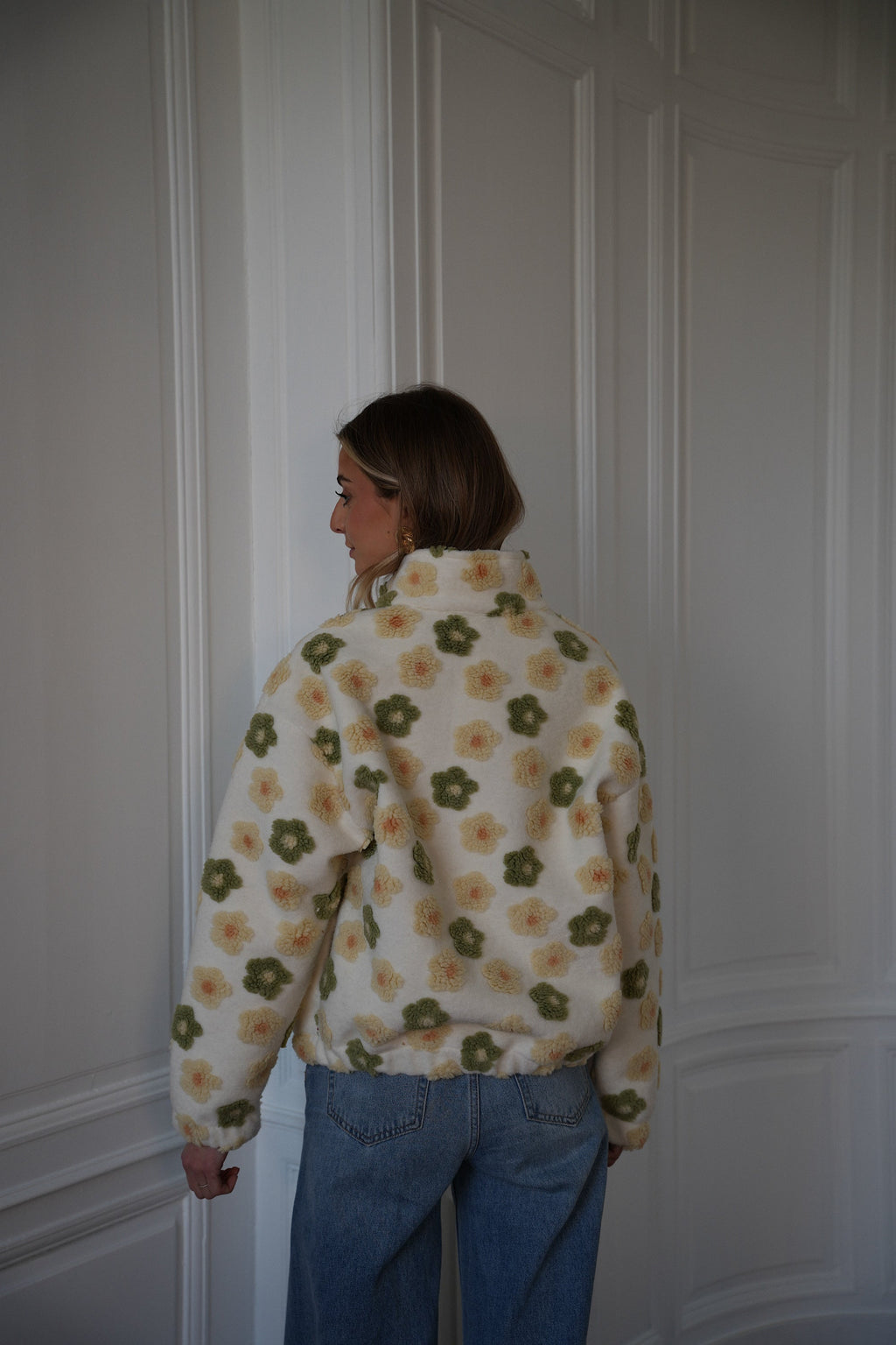 Dana Zipped Jacket - Cream