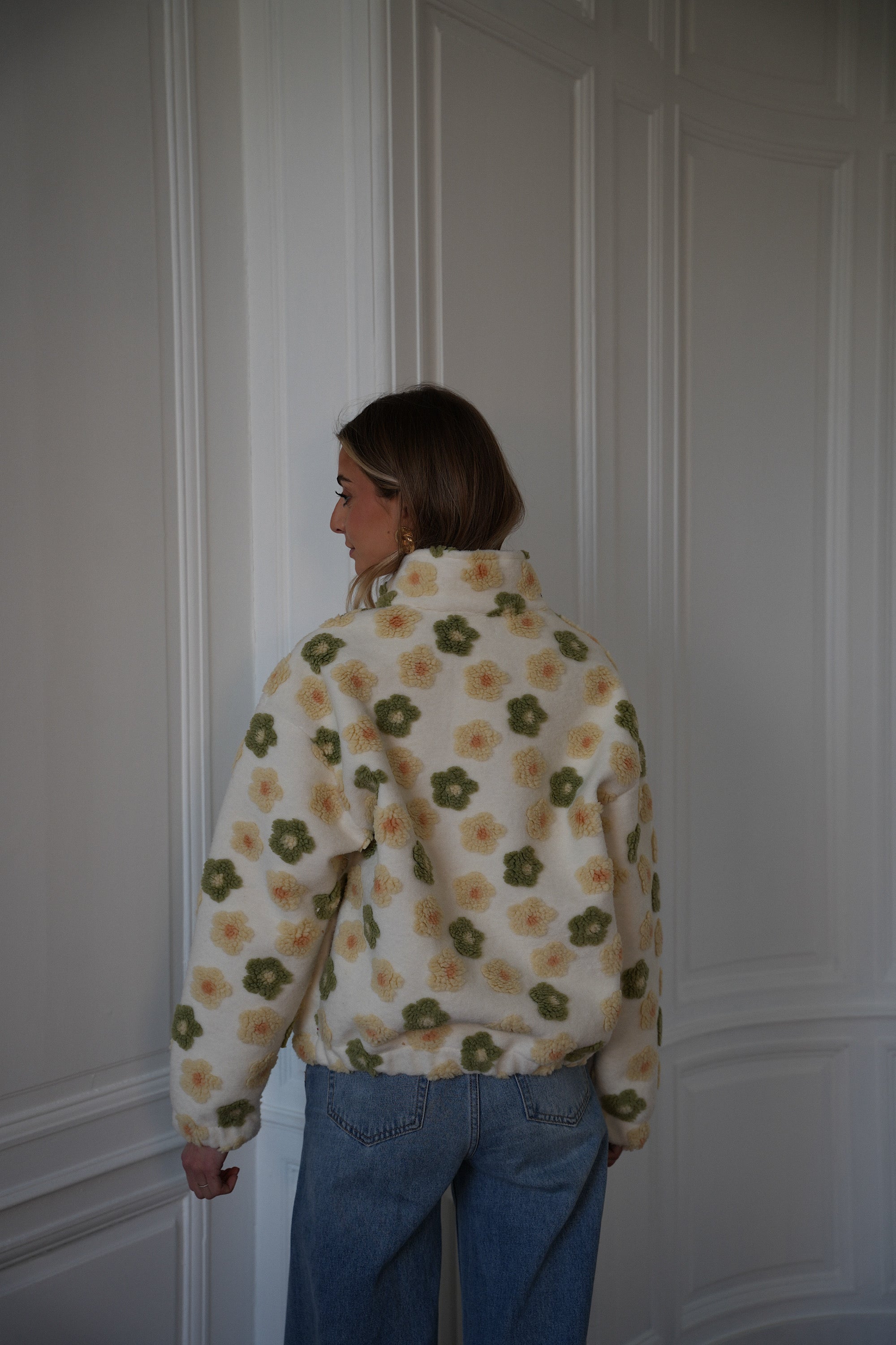 Dana Zipped Jacket - Cream
