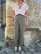 Pantalones de sastre Sollis - Caqui