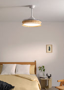 Wind Clear Rattan M - Ventilateur De Plafond Silencieux Lames Rétractables Avec Éclairage LED - Noeud