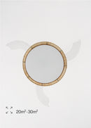 Wind Clear Rattan M - Ventilateur De Plafond Silencieux Lames Rétractables Avec Éclairage LED - Noeud