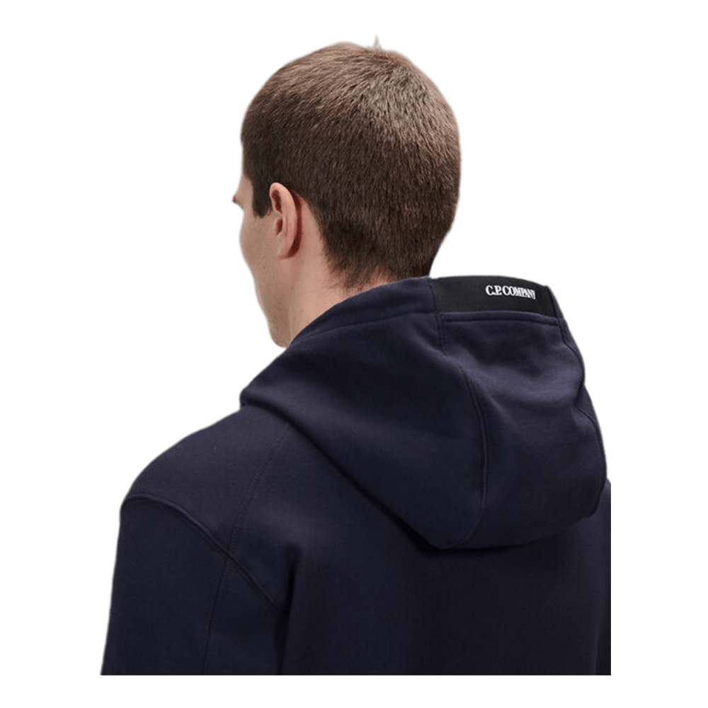 CP Company - Sudadera con capucha y lentes polares diagonales - Azul marino
