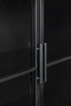 Ferre L - Wardrobe - Fir veneer - Black