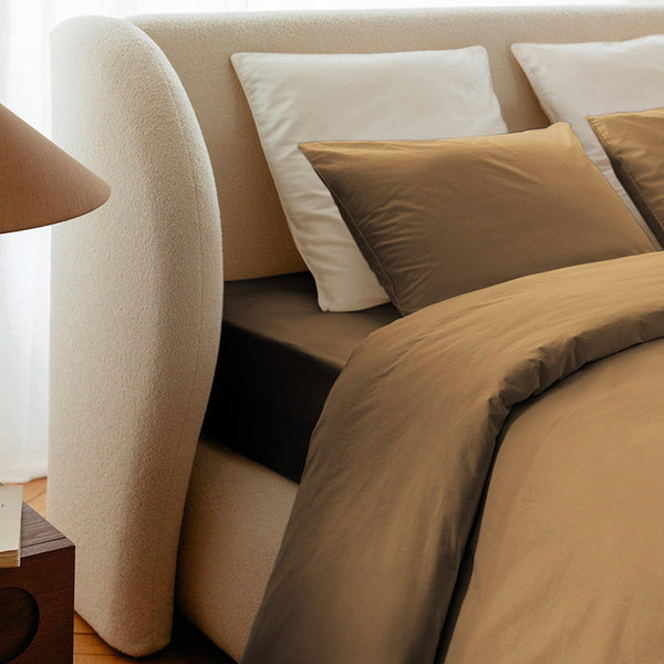 Housse De Couette Satin De Coton - 5 Coloris Au Choix