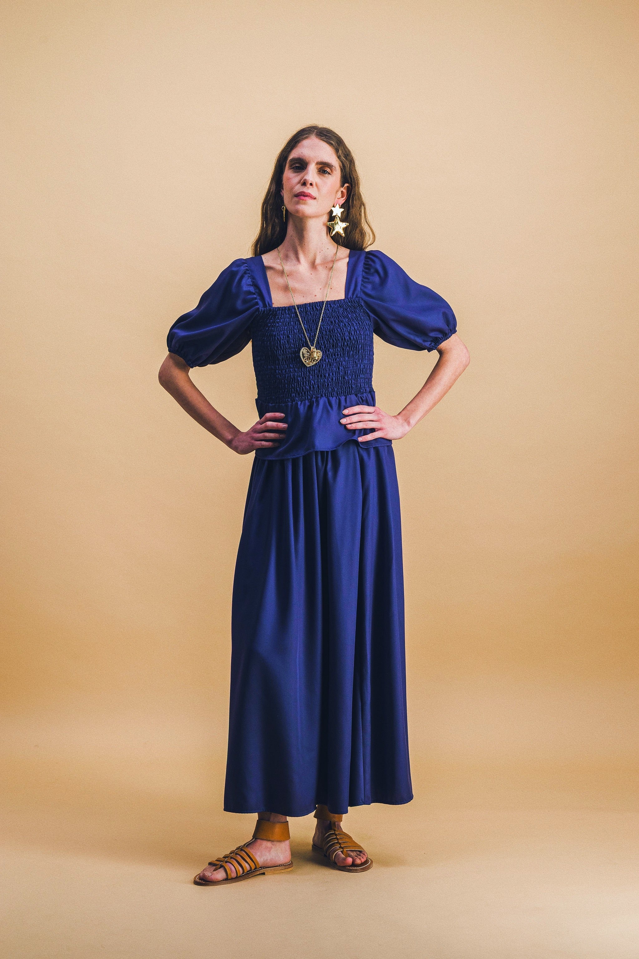 Cecile Navy Skirt
