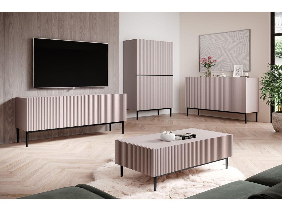Kasha - TV Unit - Black Legs - 2 Sizes