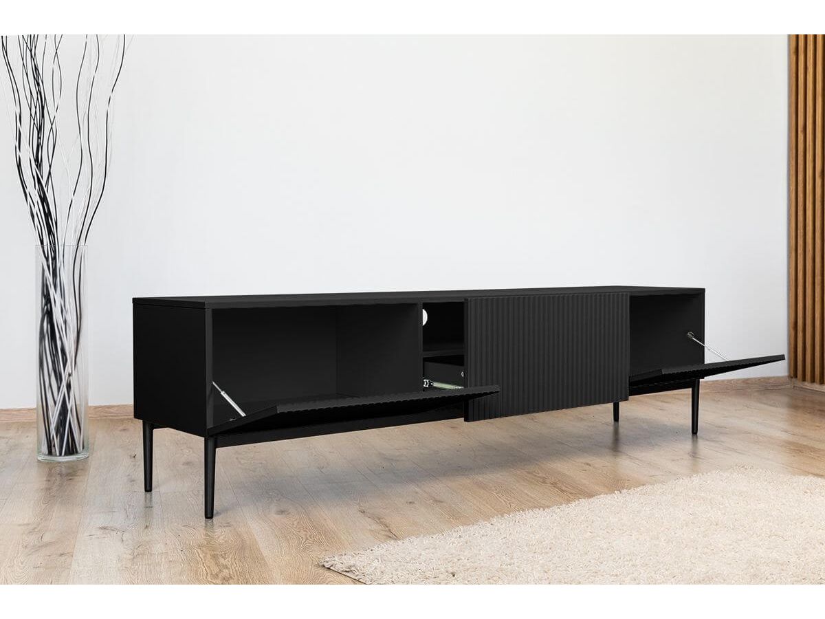 Kasha - TV Unit - Black Legs - 2 Sizes