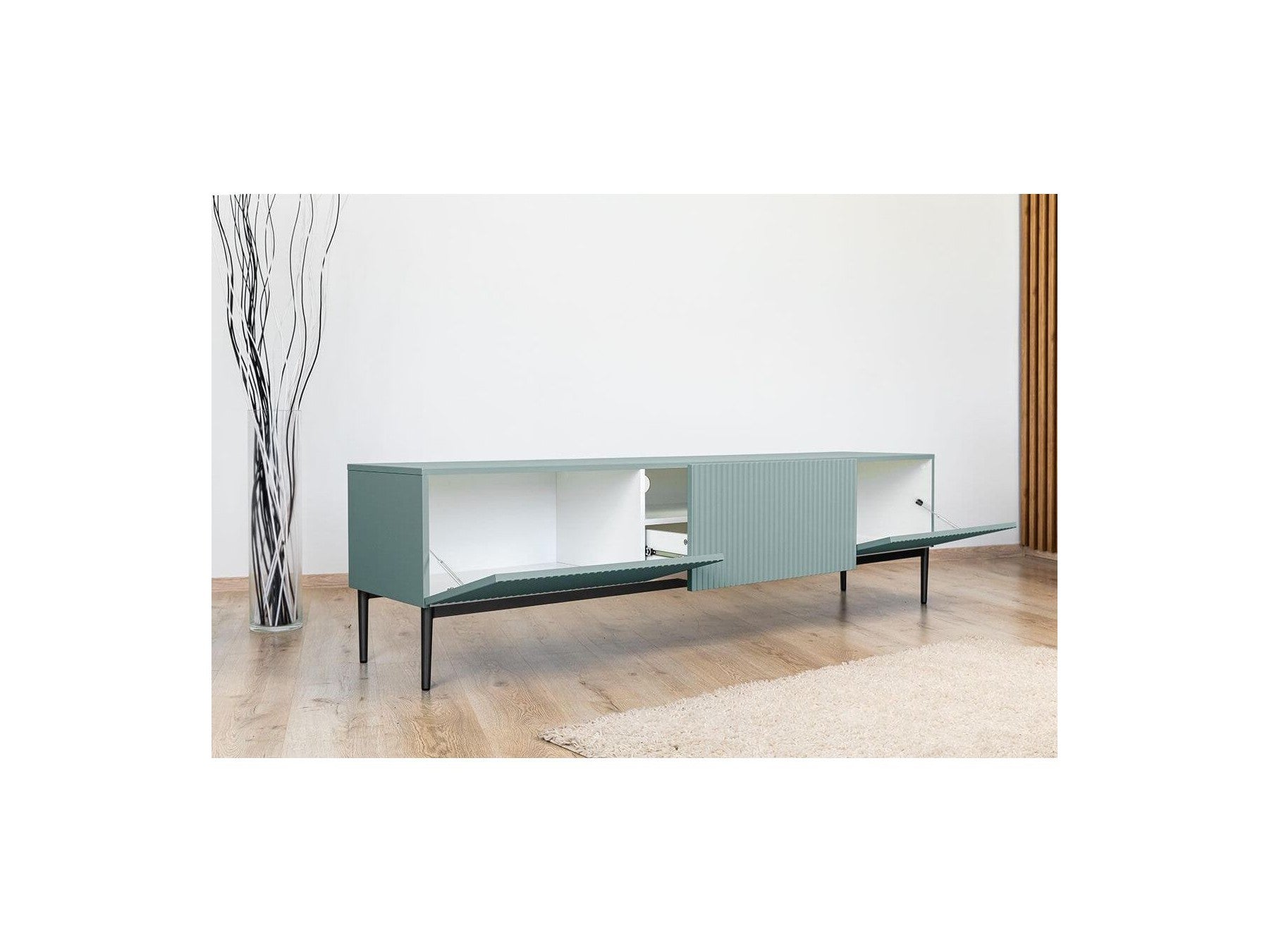 Kasha - TV Unit - Black Legs - 2 Sizes