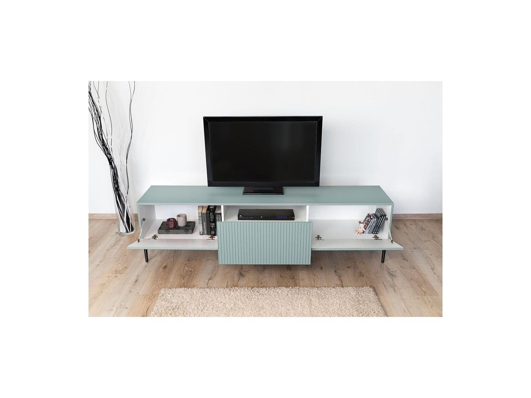 Kasha - TV Unit - Black Legs - 2 Sizes