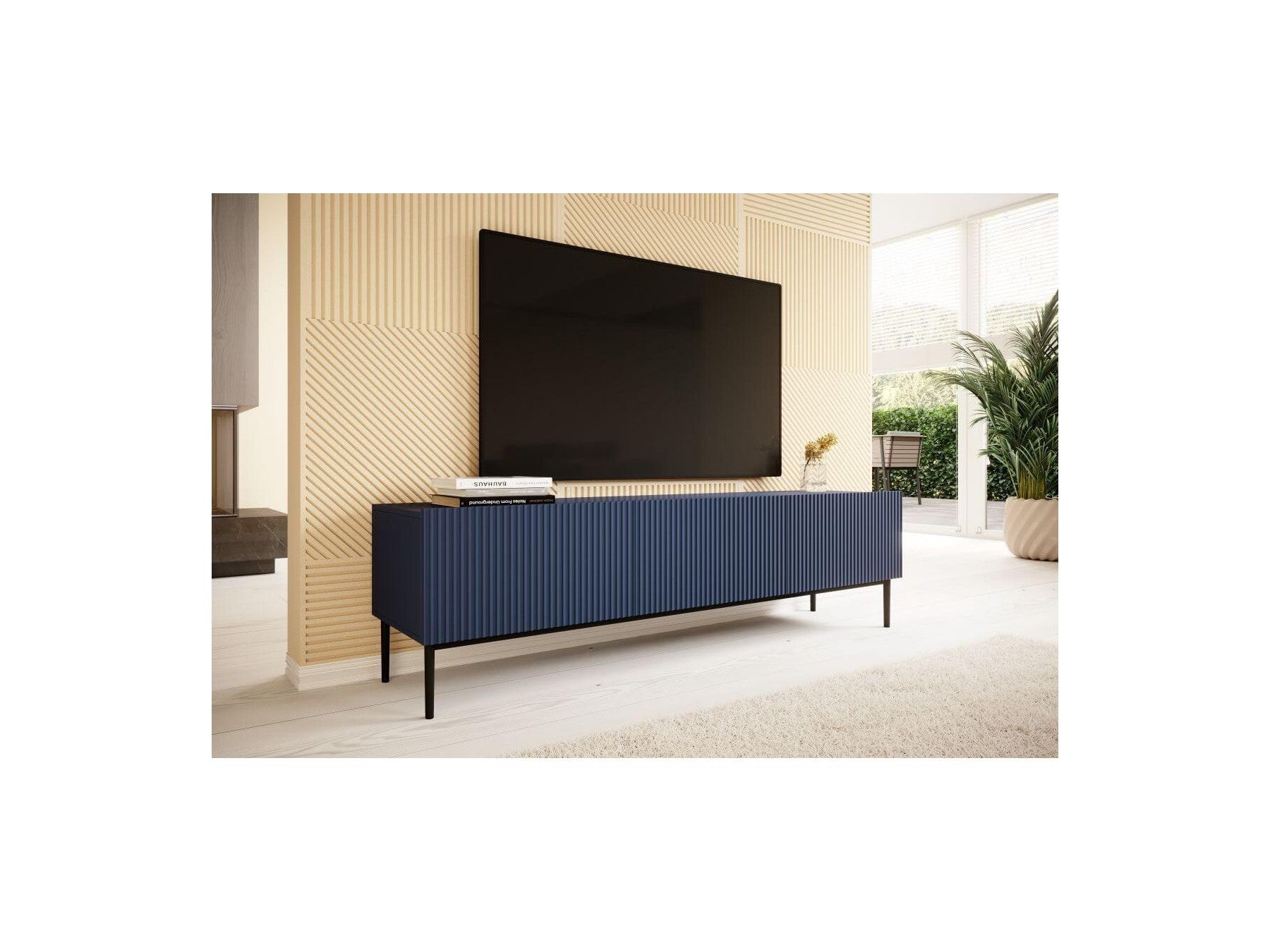 Kasha - TV Unit - Black Legs - 2 Sizes
