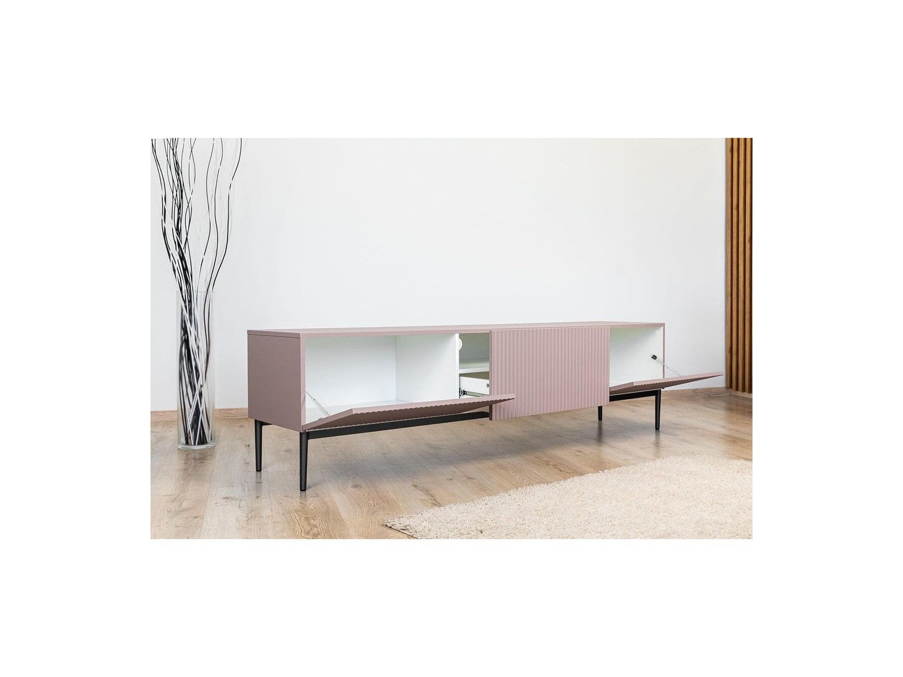 Kasha - TV Unit - Black Legs - 2 Sizes