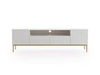 Kasha - TV Unit with Open Compartment - Gold Legs