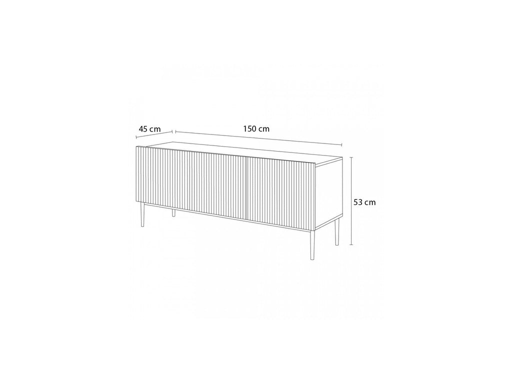 Kasha - TV Unit - Black Legs - 2 Sizes