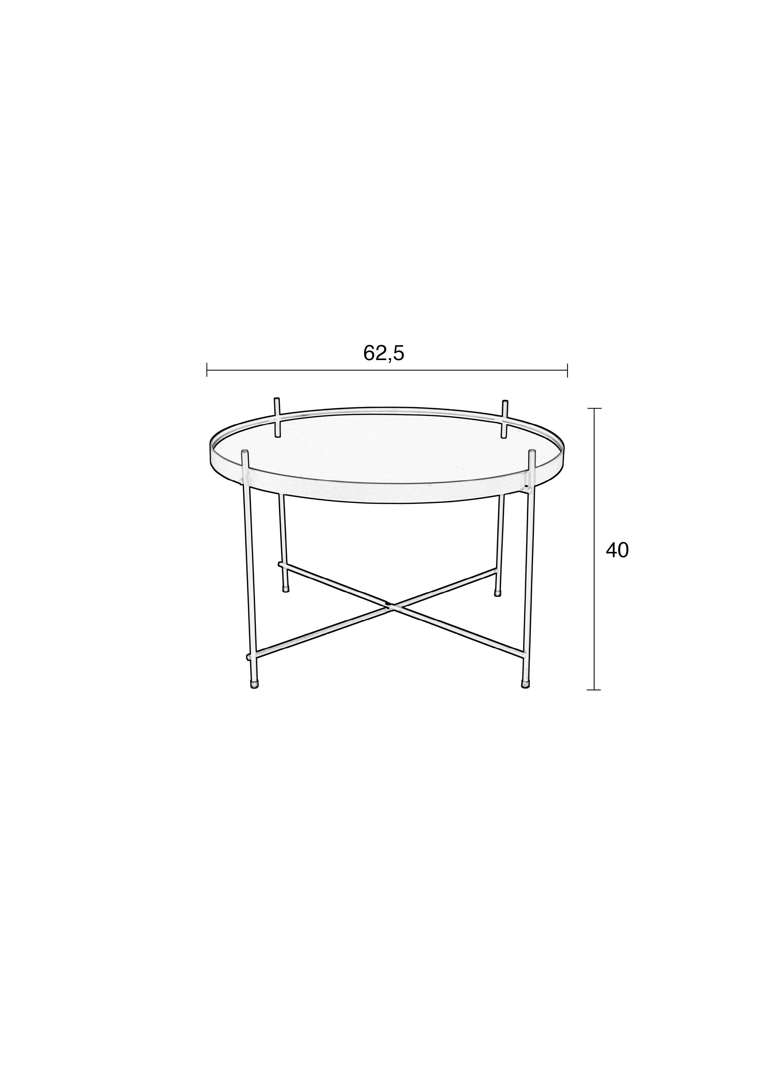 Cupid L - Table D'Appoint - Verre - Noir