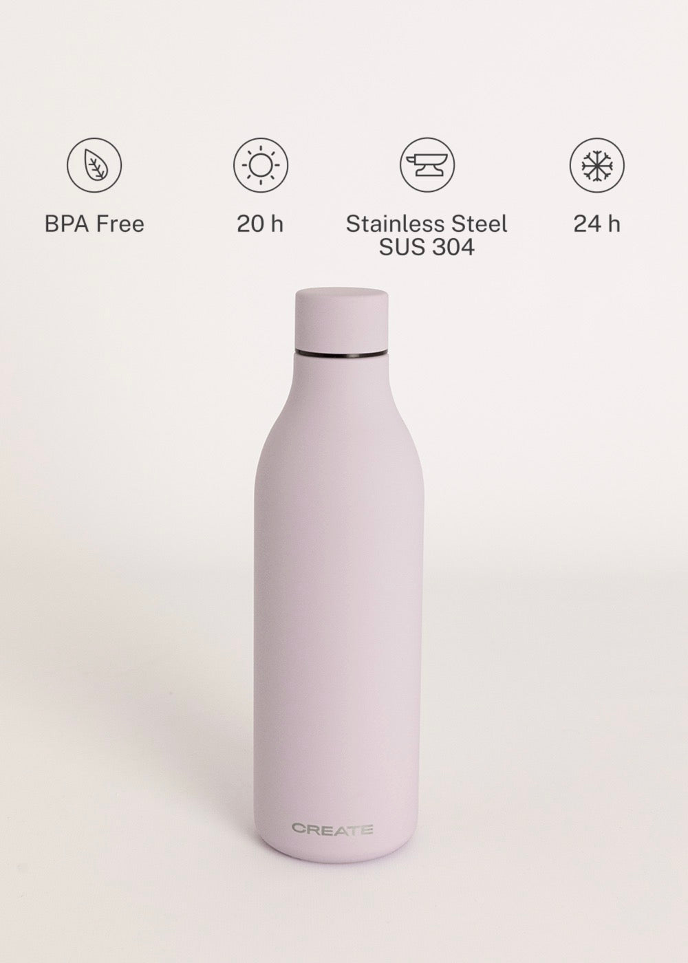 Bottle Studio - Bouteille Thermos En Acier Inoxydable 750Ml - Lavande