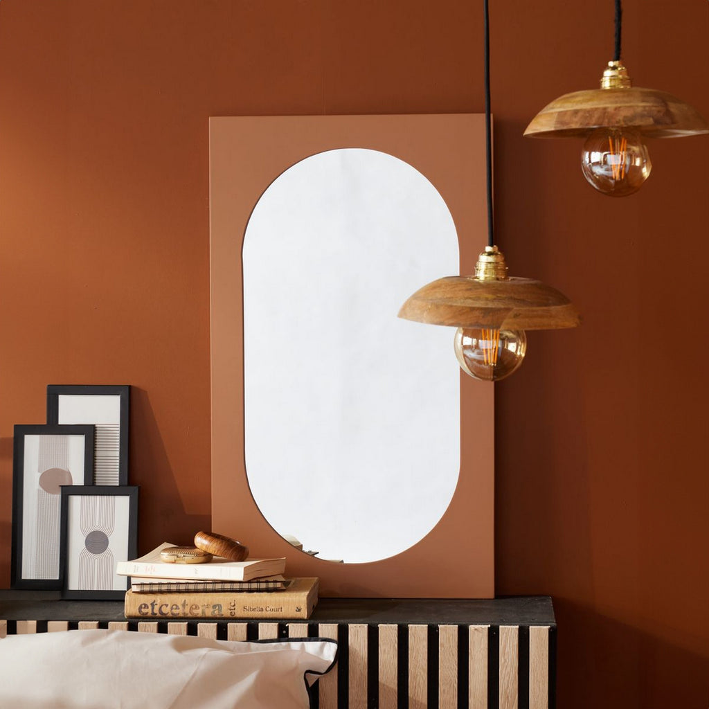Moka - Miroir Ovale - Caramel