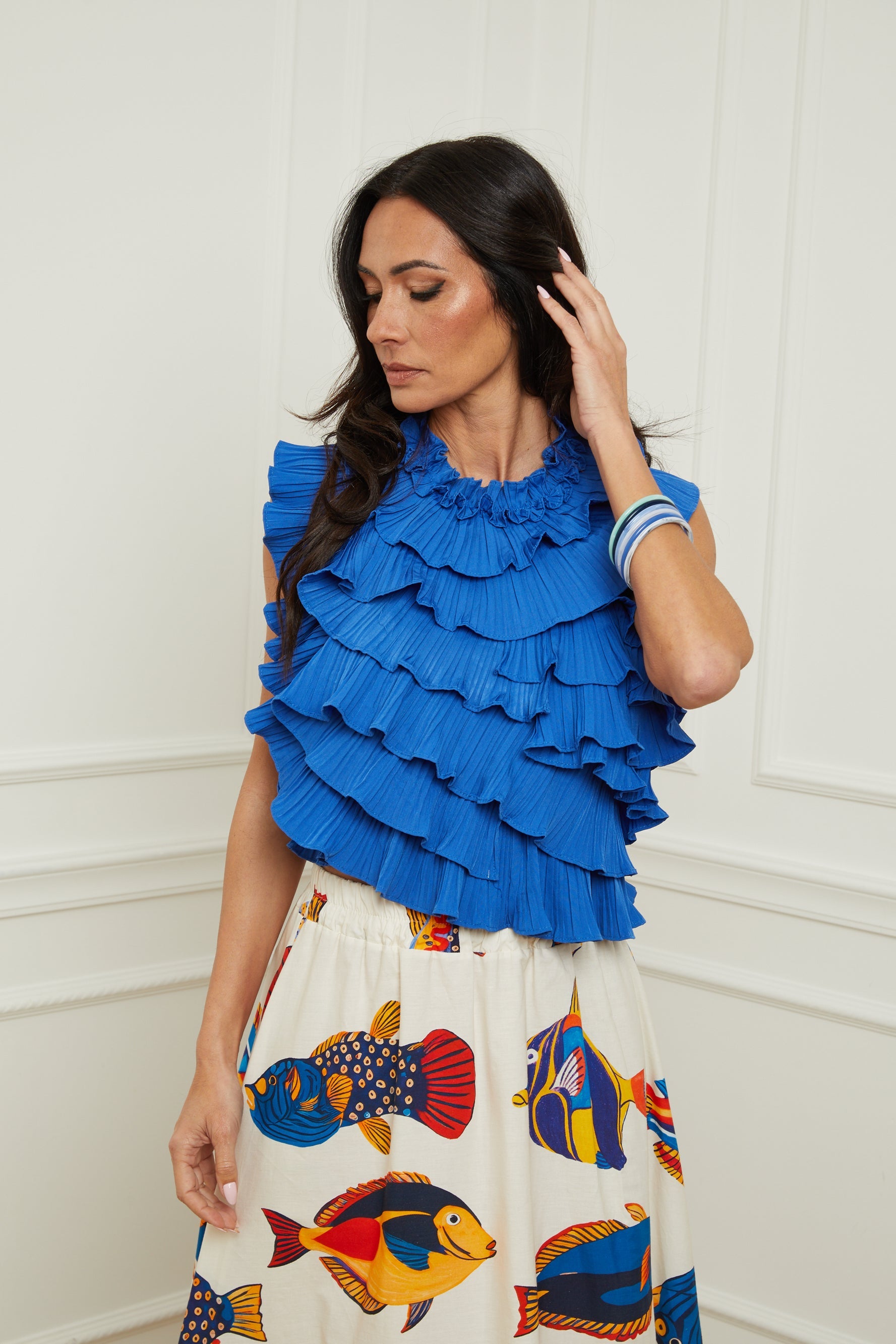 Top Satine - Bleu