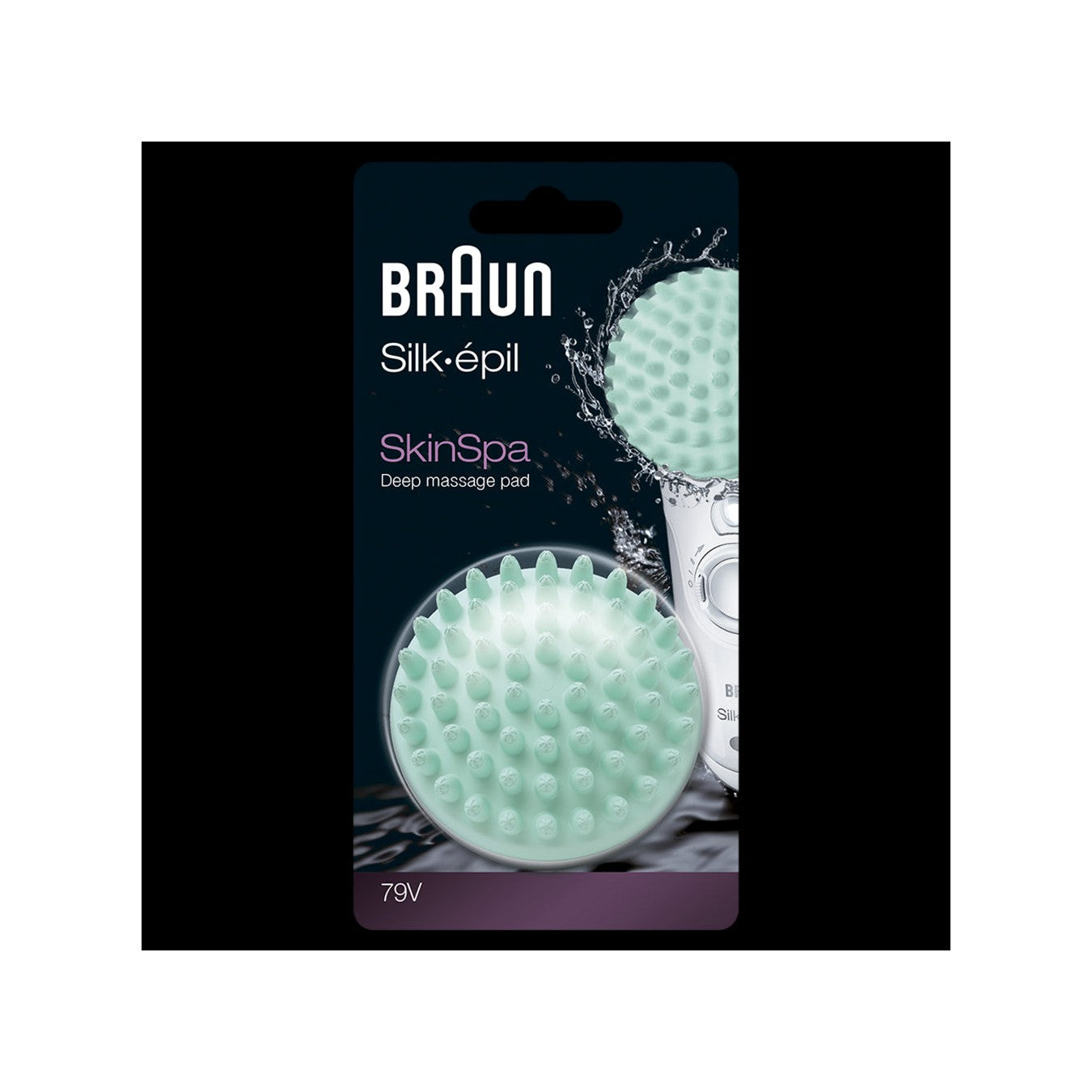 Brosse Nettoyante Silk-Épil 79V Pour Massage En Profondeur