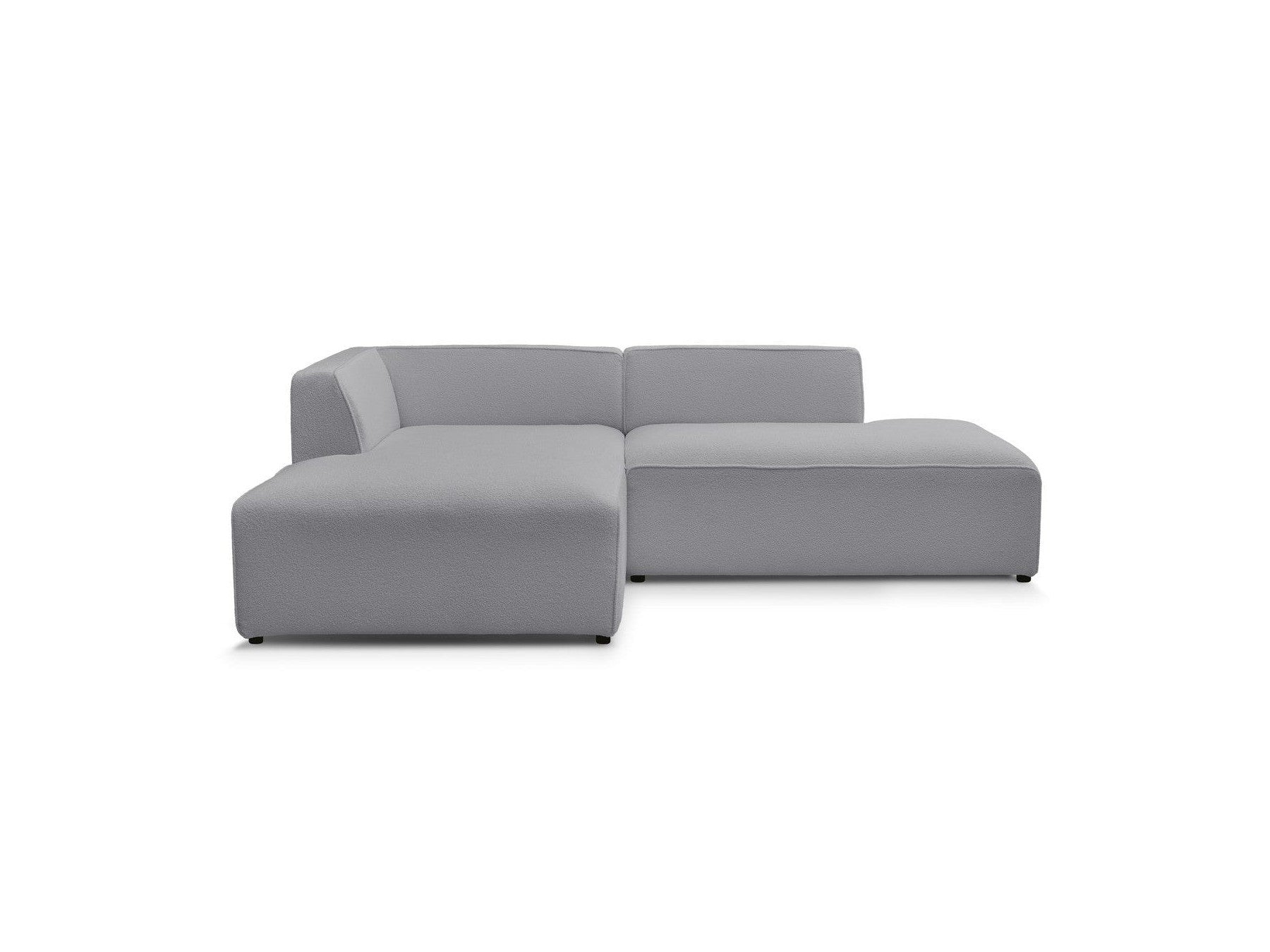Megeve - Fixed Corner Sofa - Bouclé Fabric - Left Corner