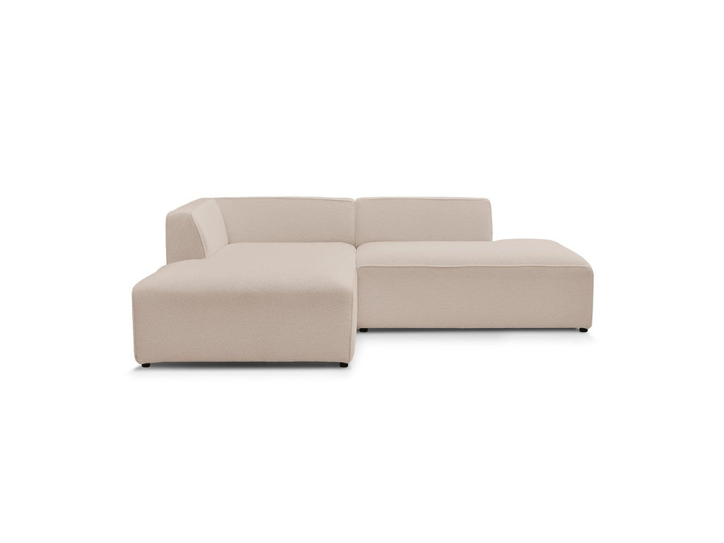 Megeve - Fixed Corner Sofa - Bouclé Fabric - Left Corner