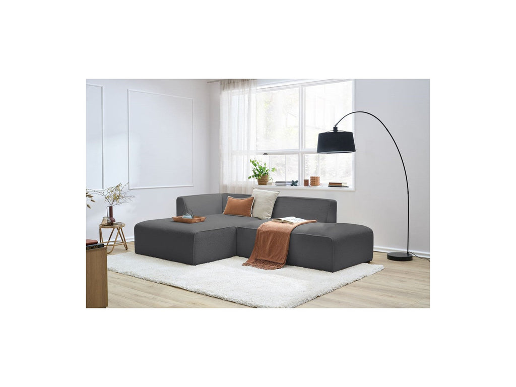 Megeve - Fixed Corner Sofa - Bouclé Fabric - Left Corner