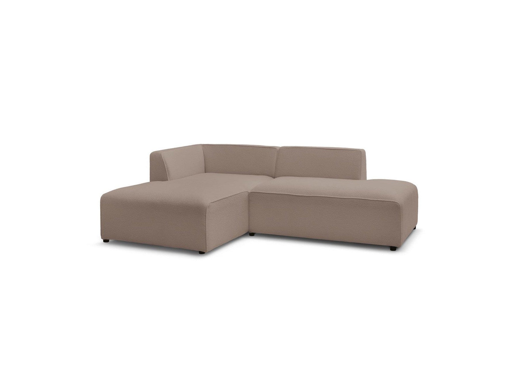 Megeve - Fixed Corner Sofa - Bouclé Fabric - Left Corner