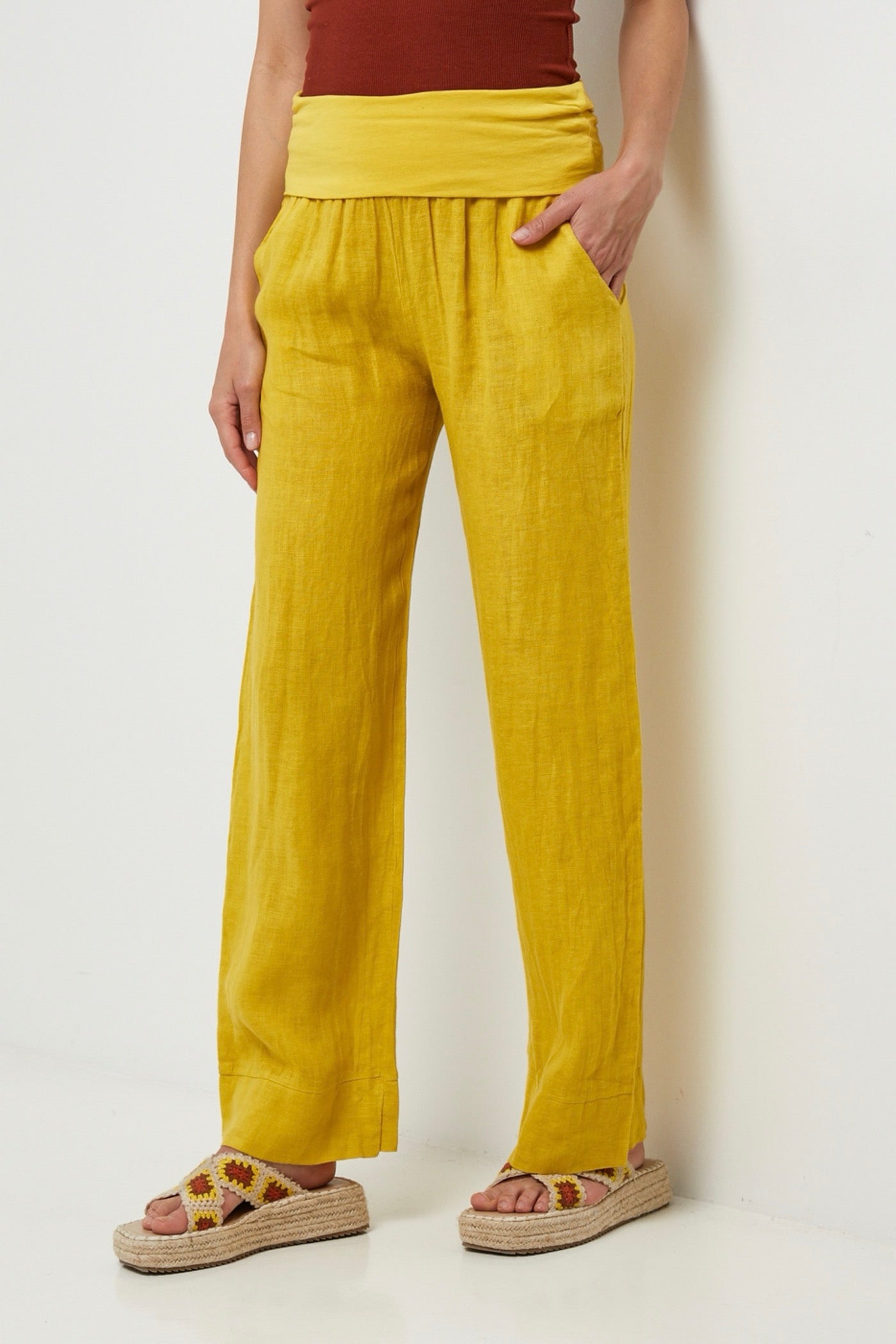 Trousers - Yellow - Women