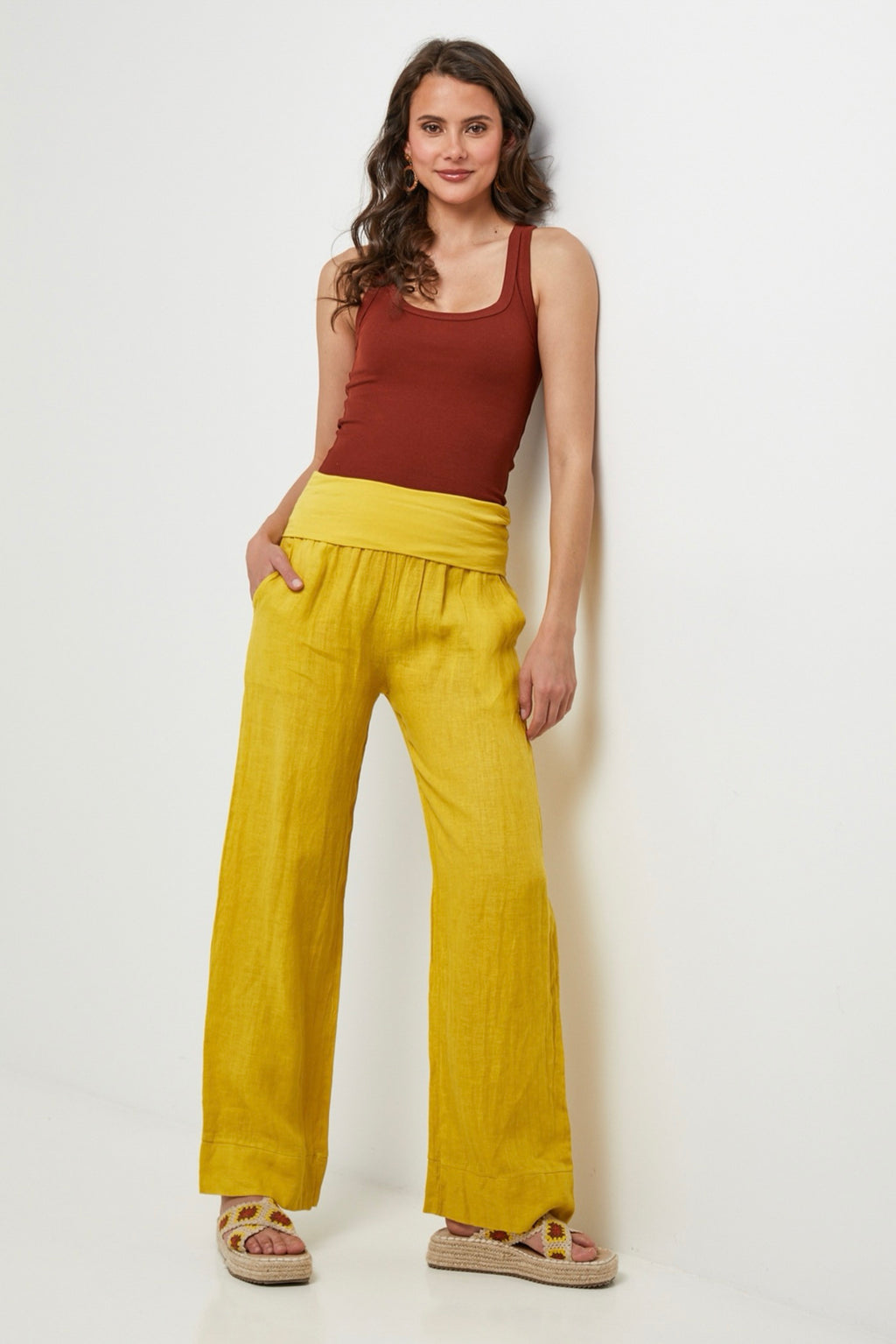 Trousers - Yellow - Women